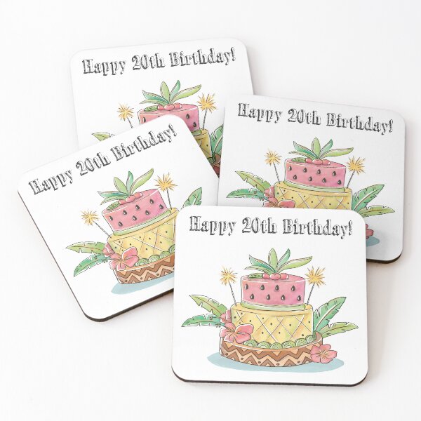 Item preview, Happy 20th Birthday designed and sold by 4AllTimes.