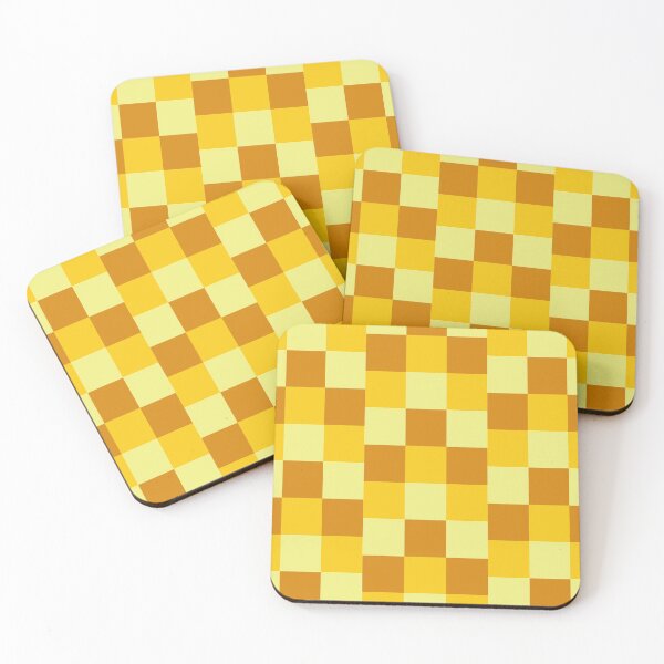 Item preview, Yellow Checkers designed and sold by kafeonbubble.