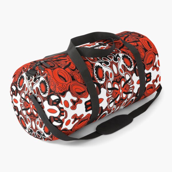 Item preview, Miniature Aussie Tangle 13 Pattern in Black White and Red designed and sold by Heatherian.