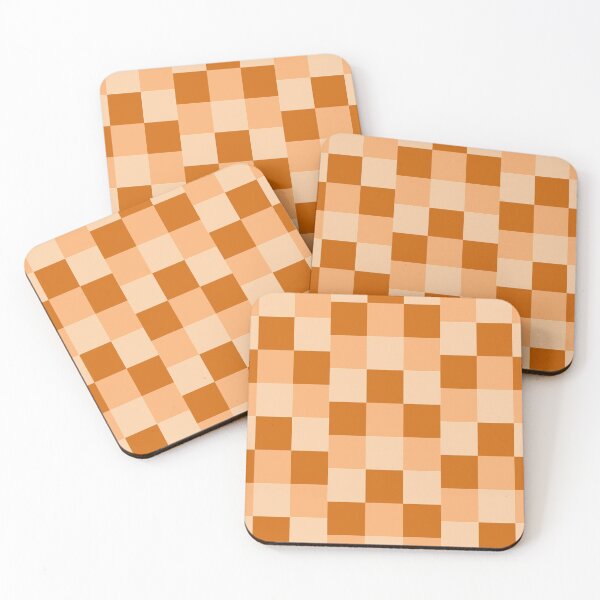 Item preview, Orange Checkers designed and sold by kafeonbubble.