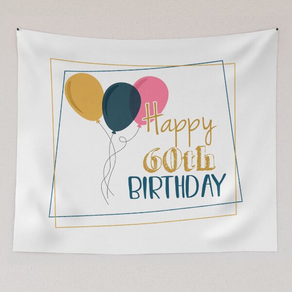 Item preview, Happy 60th Birthday designed and sold by 4AllTimes.