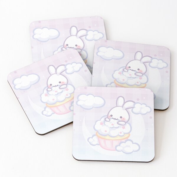Item preview, Cloud Bunny Eating a Cupcake designed and sold by CreativeSprinkleArt.