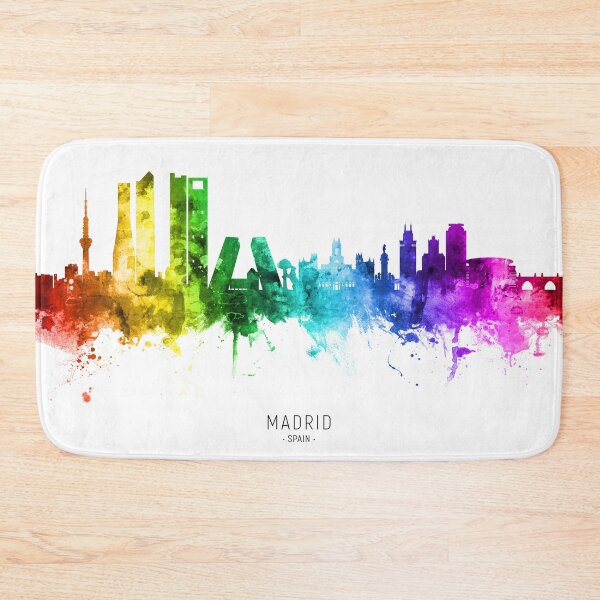 Aperçu de l'œuvre Madrid Spain Skyline créée et vendue par ArtPrints.