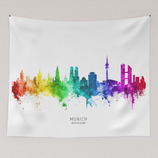 Item preview, Munich Germany Skyline designed and sold by ArtPrints.