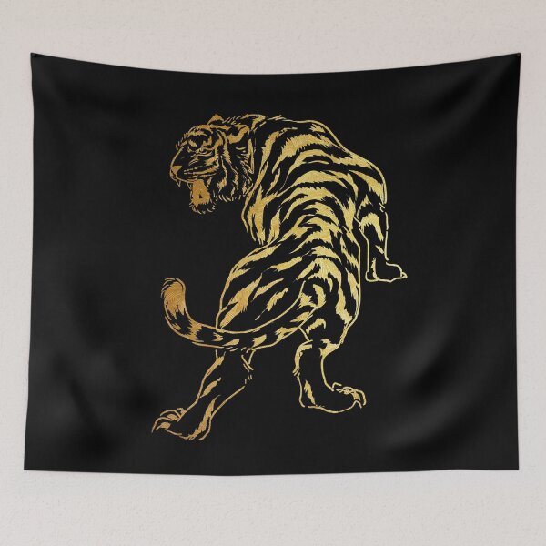 Item preview, Golden Tiger Sketch Tattoo Style Year of the Tiger 2022 designed and sold by SoccaTamam.