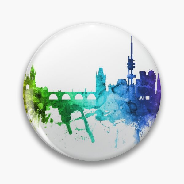Item preview, Prague (Praha) Czech Republic Skyline designed and sold by ArtPrints.