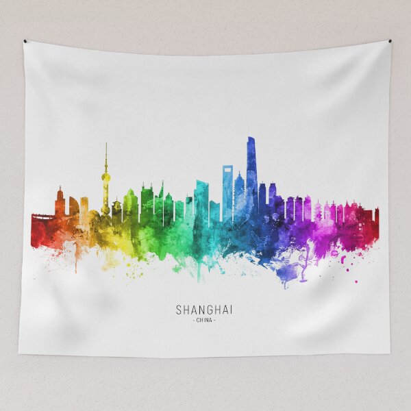Item preview, Shanghai China Skyline designed and sold by ArtPrints.