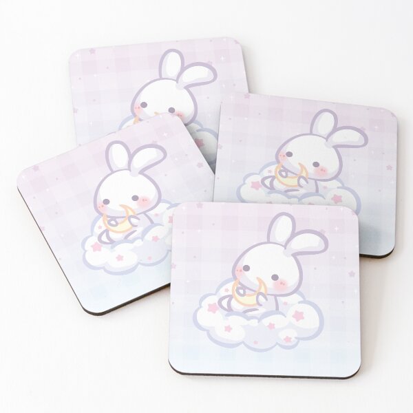 Item preview, Bunny in Fluffy Cloud Holding the Moon designed and sold by CreativeSprinkleArt.