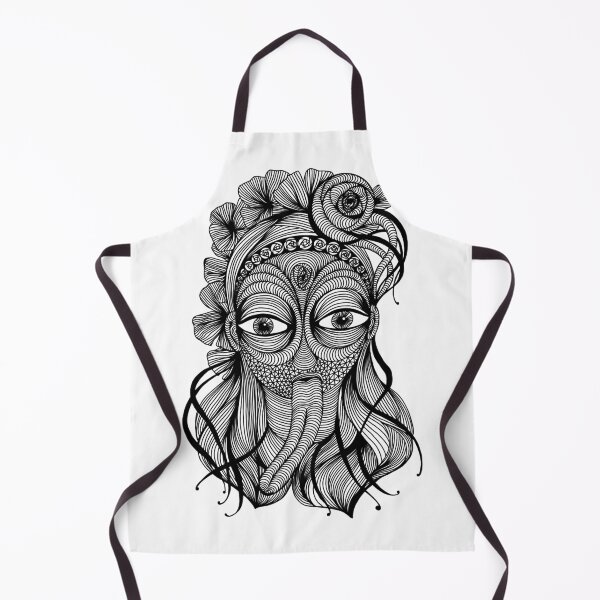 Artikelvorschau, Alien mask Illustration Line Art entworfen und verkauft von line212line.