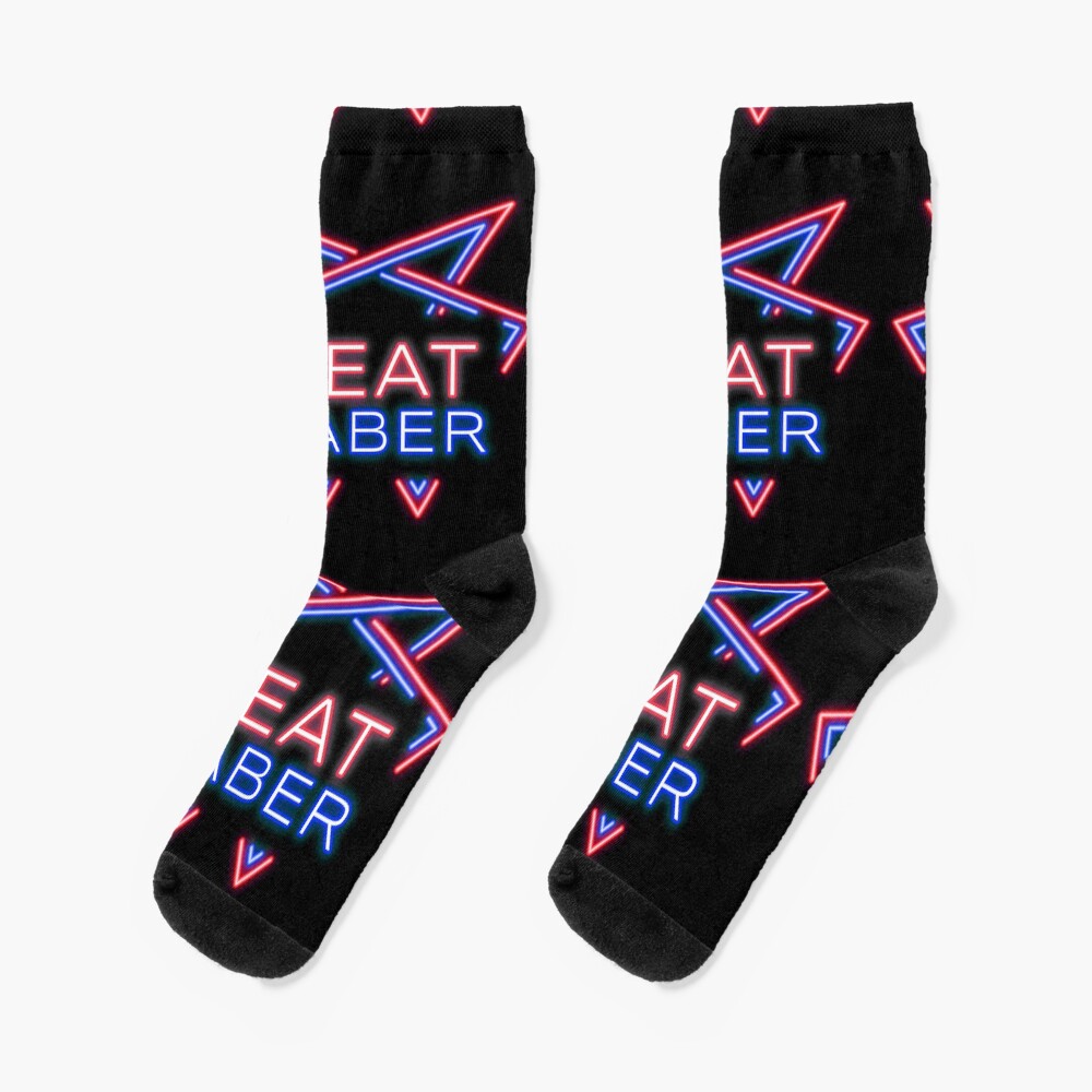 "VR Beat Saber" Socks by Yourexpression Redbubble