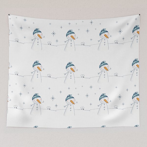 Item preview, Christmas snowman let it snow pattern designed and sold by Anastasia Toska.