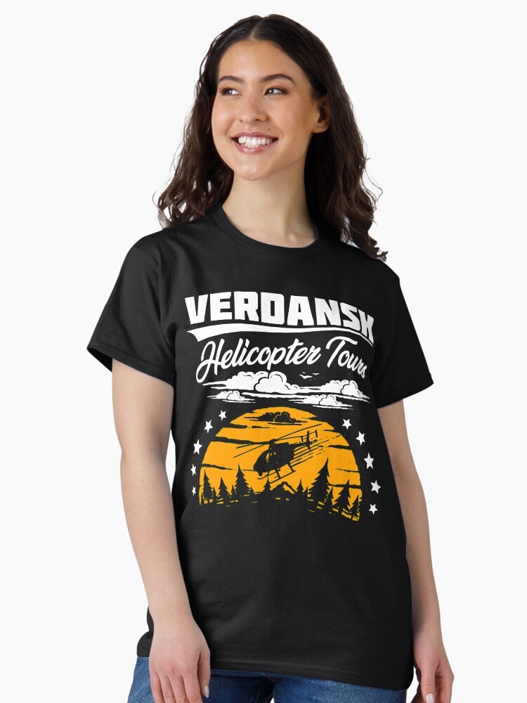 Thumbnail 2 of 7, Classic T-Shirt, Warzone/Verdansk Helicopter Tours designed and sold by DragonGFX.