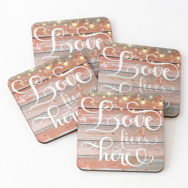 Item preview, Love Lives Here - Beachy Peach designed and sold by webgrrl.