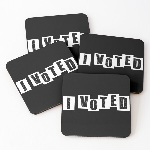 Item preview, I voted - Black Text designed and sold by BusyMonkeys.