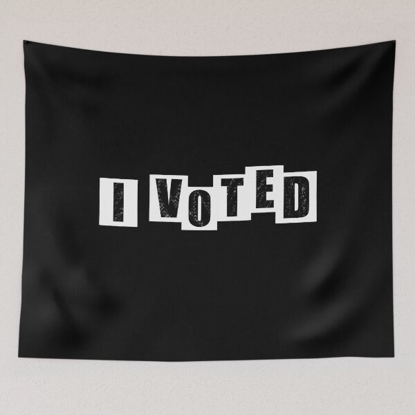Item preview, I voted - Black Text designed and sold by BusyMonkeys.