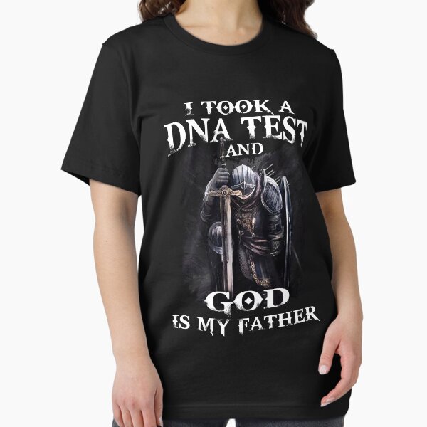 Item preview, I Took a DNA Test and God is my Father Design Christian Warrior T-Shirt designed and sold by CindyGifts.