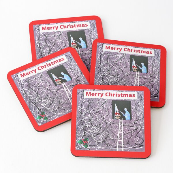Item preview, Merry Christmas Artist In Residence Abstract Image designed and sold by Bagsyrose.