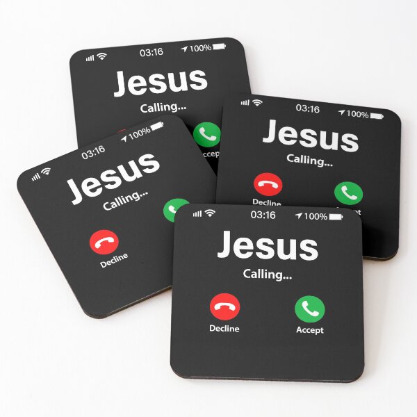 Item preview, Jesus Calling Shirt - Funny Jesus Phone Christian T-Shirt designed and sold by CindyGifts.