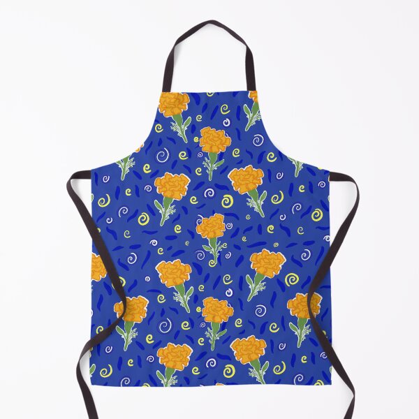 Item preview, Marigold Pattern Blue designed and sold by DukaDevi.