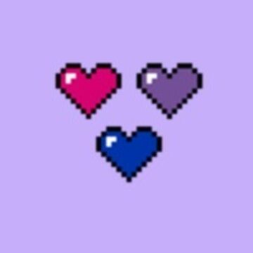 Aperçu de l'œuvre Coeurs de pixels bisexuels de FadedPenny