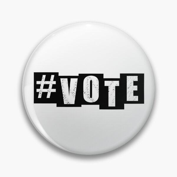 Item preview, #Vote - White Text designed and sold by BusyMonkeys.