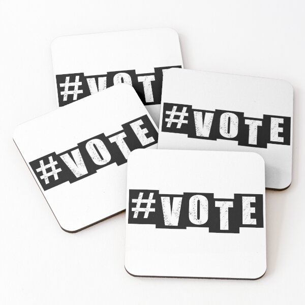 Item preview, #Vote - White Text designed and sold by BusyMonkeys.