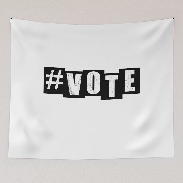 Item preview, #Vote - White Text designed and sold by BusyMonkeys.