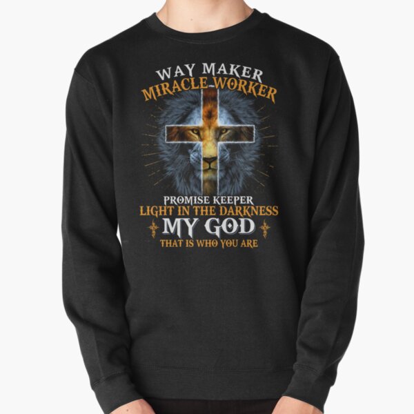Vista previa del artículo con la obra «Lion Way Maker Miracle Worker Shirt Camisa Promise Keeper», diseñado y vendido por CindyGifts.