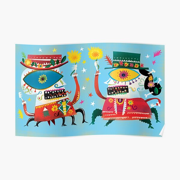 Dancing Calaveras Poster