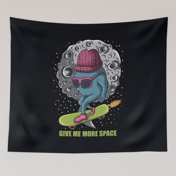 Item preview, Monster Skateboarding in Space designed and sold by wazoosi.