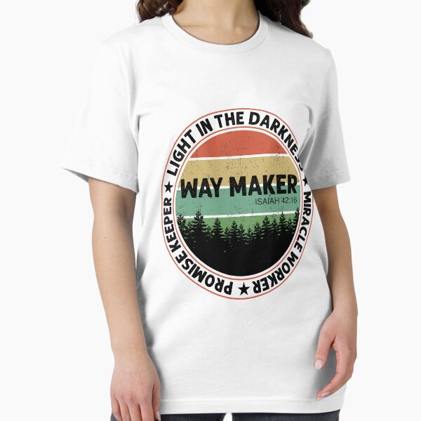Item preview, Cross Way Maker Miracle Worker Shirt Promise Keeper Vintage Shirt designed and sold by CindyGifts.