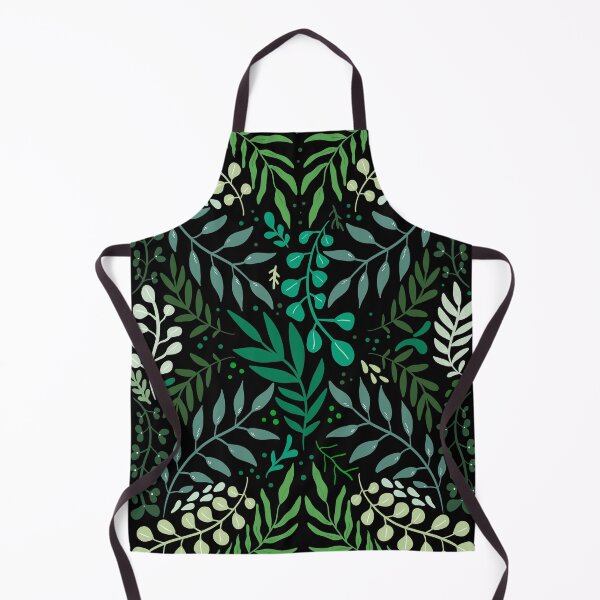 Item preview, green leaves. leaf. nature. wild floral flowers black designed and sold by Mavis1994.