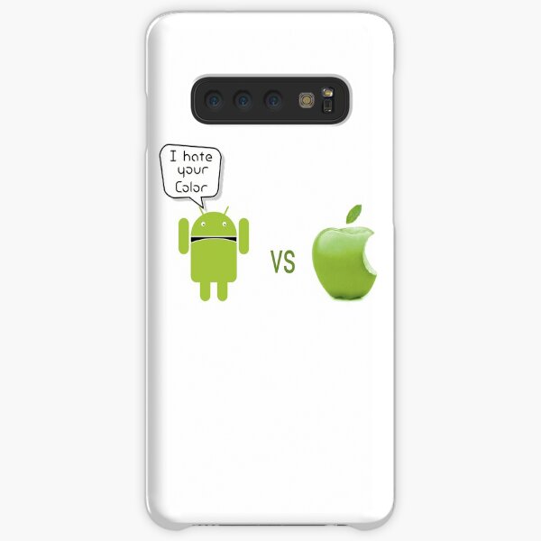 Android vs Apple - Odio tu color - Robot u. manzana Funda rígida para Samsung Galaxy