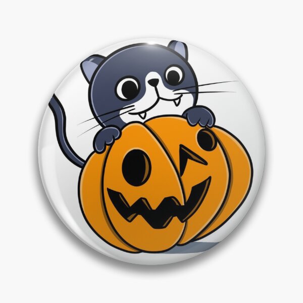 Artikelvorschau, Nettes helloween Kätzchen mit Kürbis, Katzen entworfen und verkauft von Rasenco.
