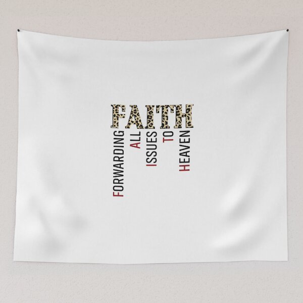 Item preview, Leopard Faith Forwarding All Issues To Heaven T-Shirt designed and sold by CindyGifts.