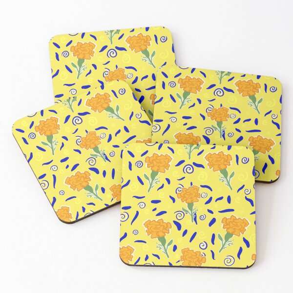 Item preview, Marigold Pattern Yellow designed and sold by DukaDevi.