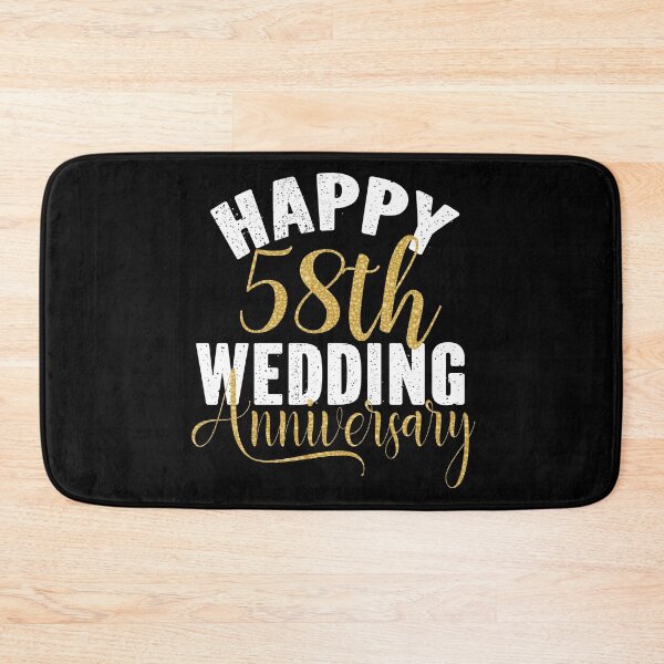 Item preview, Happy 58th Wedding Anniversary Matching Gift For Couples product designed and sold by Grabitees.