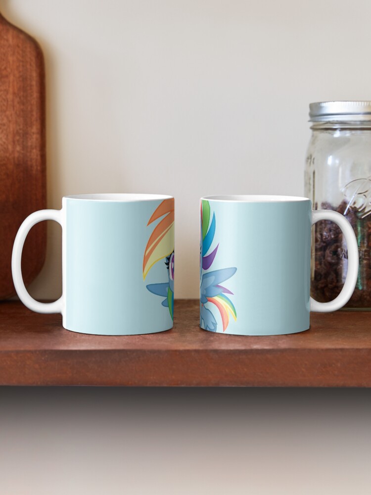 Rainbow dash rock version Coffee Mug by Lounki - Pixels