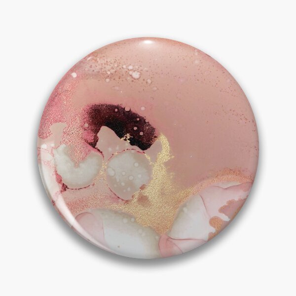 Item preview, Blush Pink Alcohol Ink Faux Marble Landscape I designed and sold by MysticMarble.