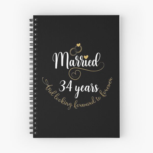 Item preview, Married 34 Years And Looking Forward To Forever Cute Couples product designed and sold by Grabitees.