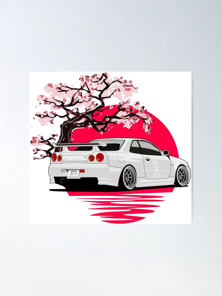 R34 GTR Japan White