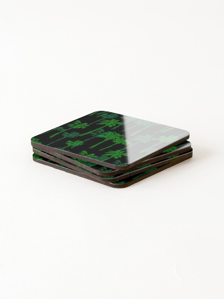 Thumbnail 4 of 5, Coasters (Set of 4), Palm Tree Pattern designed and sold by SvBDesigns.