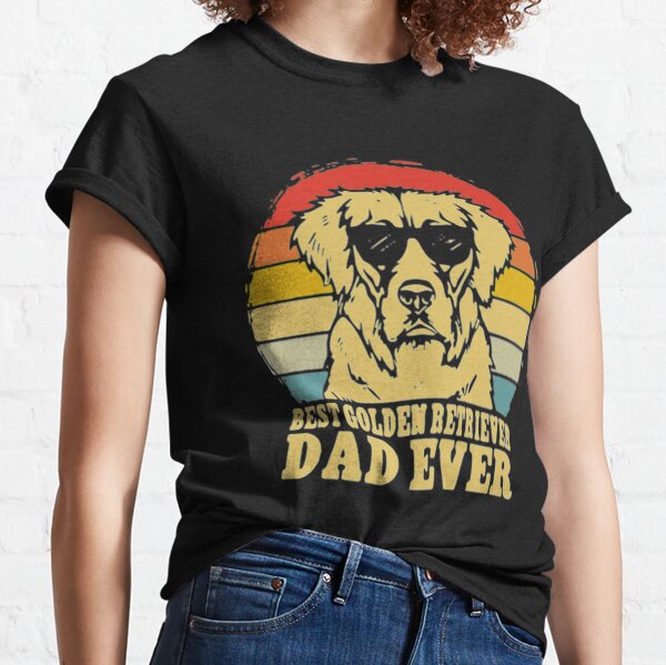 Best Golden Retriever Dad Ever Vintage Classic T-Shirt