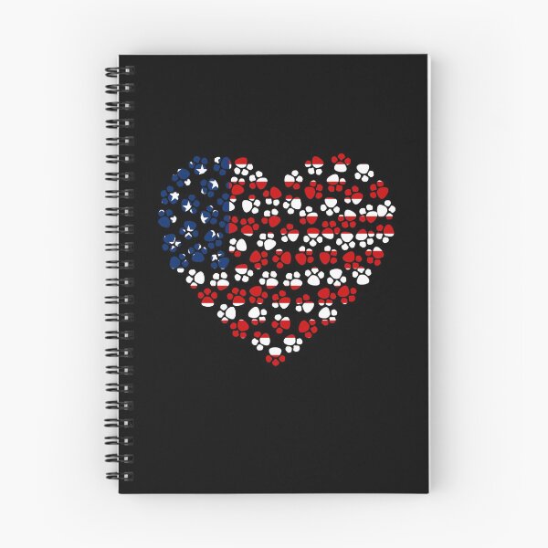 Item preview, Cat Paws USA Heart - For Dog Lovers designed and sold by styleofpop.
