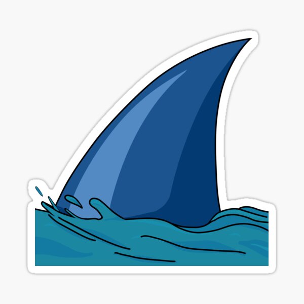 Item preview, Shark fin in the water designed and sold by LufikamiDesign.