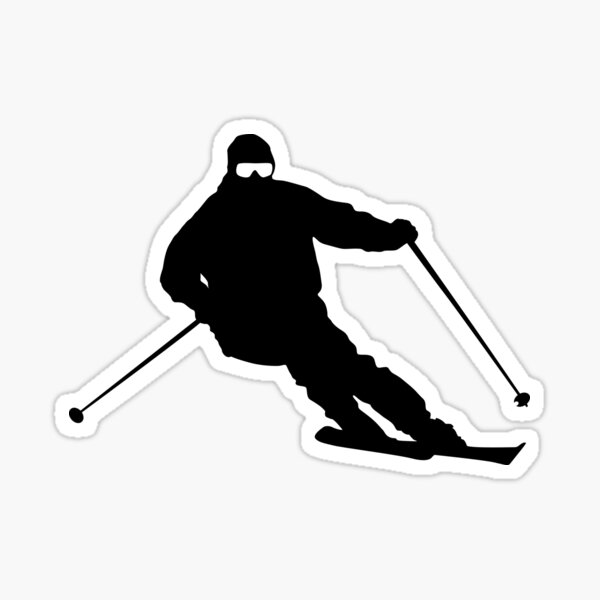 Skiing Sticker