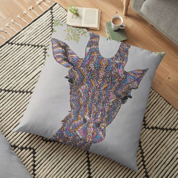 Shabby Chic Giraffe! Floor Pillow
