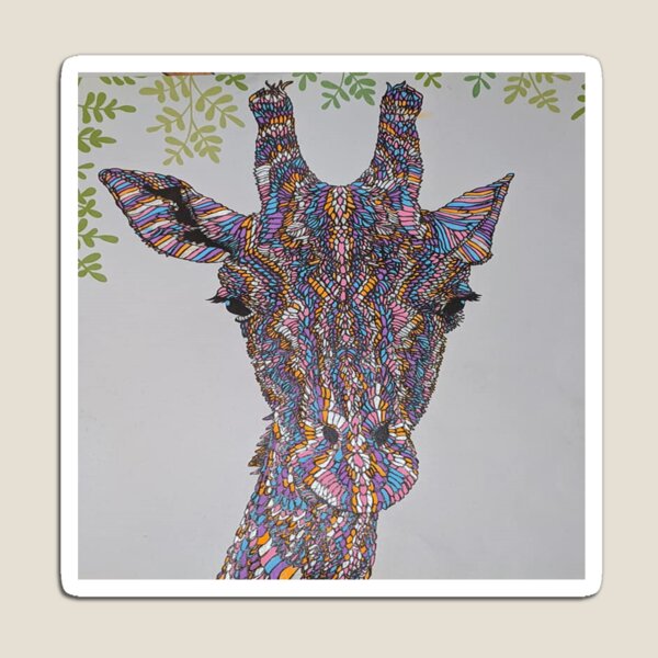 Shabby Chic Giraffe! Magnet