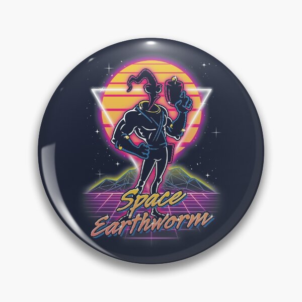 Item preview, Retro Space Earthworm designed and sold by Olipop.