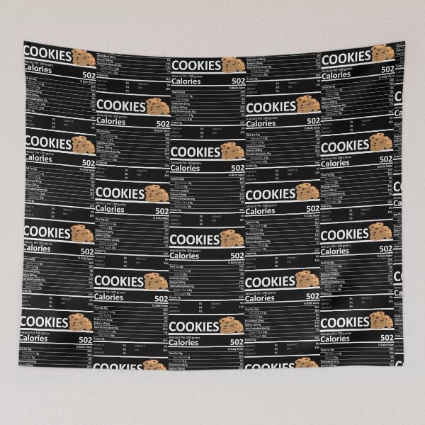 Item preview, Cookies Nutritional Value Funny Festive Holiday designed and sold by fatamyfan1.